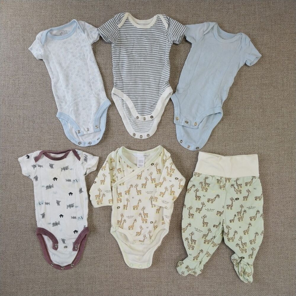 Baby Infant Boy Clothing Bundle Bodysuit Variety Of Colors 11 Pieces Newborn #11
